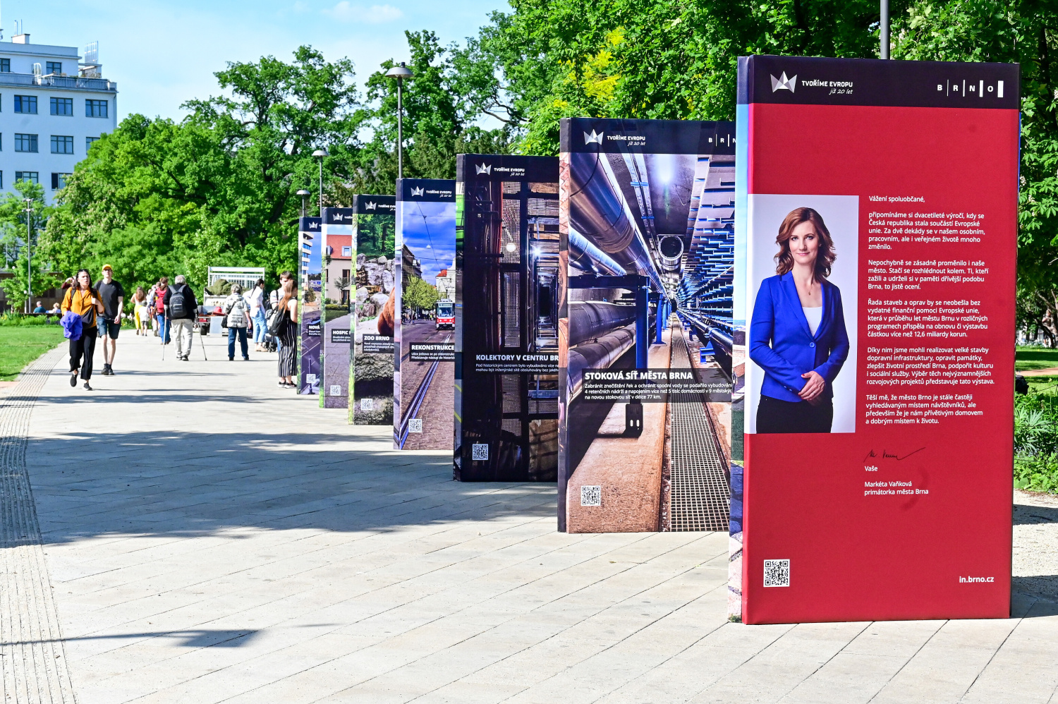 Výstava 20 let Brna v Evropské unii